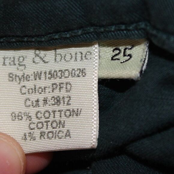Rag & Bone Ombré Green jean legging Women Size 25 - Picture 12 of 12